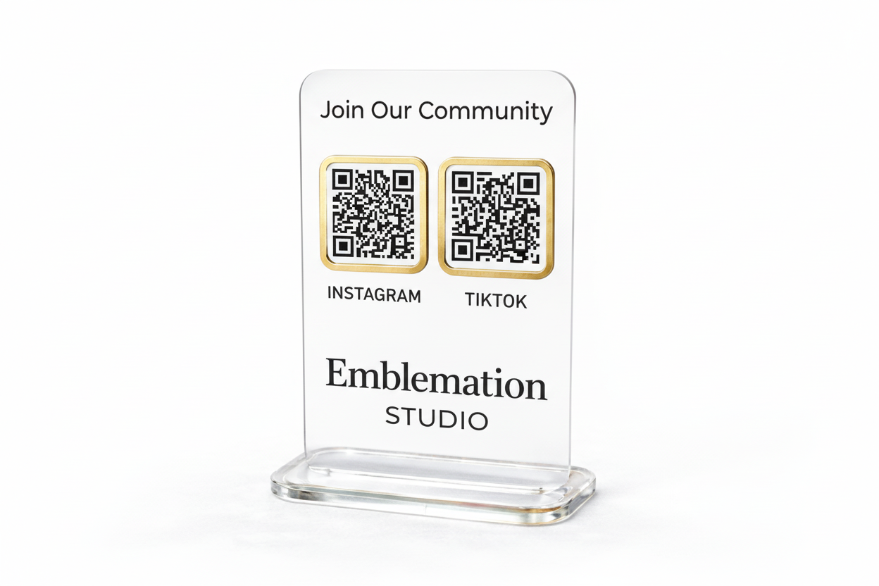 Join Our Community Sign - Instagram and TikTok